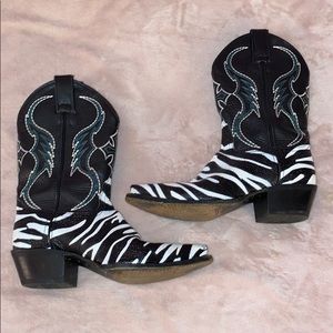 Nocona boots zebra